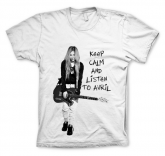 Camiseta Keep Calm And Listen To Avril Branca